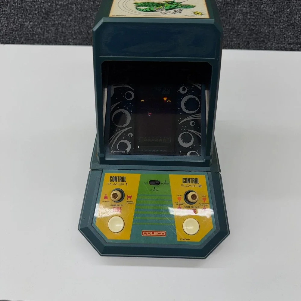 Vintage 1981 Coleco Galaxian Tabletop Arcade Game Model 2380 VFD Retro Gaming